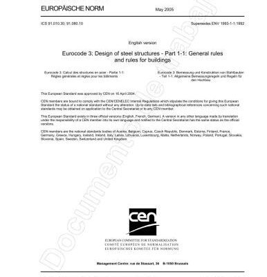 خرید و دانلود نسخه کامل کتاب EN 1993-1-1: 2005 Eurocode 3 – Design of steel structures – Part 1-1: General rules and rules for buildings