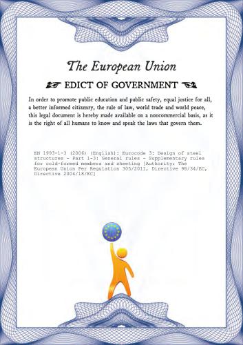 خرید و دانلود نسخه کامل کتاب EN 1993-1-3: 2006 Eurocode 3 – Design of steel structures – Part 1-3: General rules – Supplementary rules for cold-formed members and sheeting_68f73f6c4e4dd.jpeg خرید و دانلود نسخه کامل کتاب EN 1993-1-3: 2006 Eurocode 3 – Design of steel structures – Part 1-3: General rules – Supplementary rules for cold-formed members and sheeting