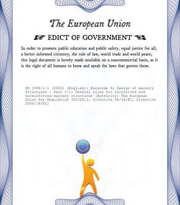 خرید و دانلود نسخه کامل کتاب EN 1996-1-1: 2005 Eurocode 6 – Design of masonry structures – Part 1-1: General rules for reinforced and unreinforced masonry structures