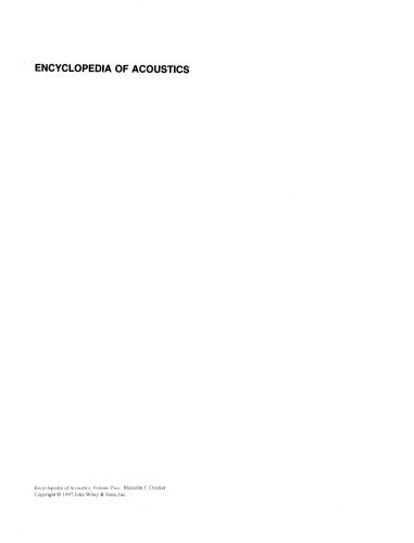 خرید و دانلود نسخه کامل کتاب Encyclopedia of Acoustics, Volume Two_68f63ad47cc08.jpeg خرید و دانلود نسخه کامل کتاب Encyclopedia of Acoustics, Volume Two