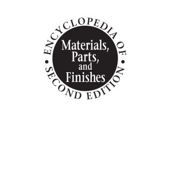 خرید و دانلود نسخه کامل کتاب Encyclopedia of materials, parts, and finishes