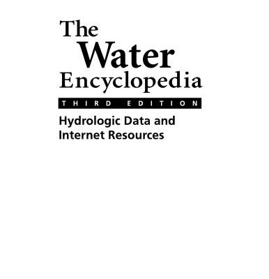 خرید و دانلود نسخه کامل کتاب Encyclopedia of Water Technology