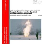 خرید و دانلود نسخه کامل کتاب Energetic Residues from the Expedient Disposal of Artillery Propellants