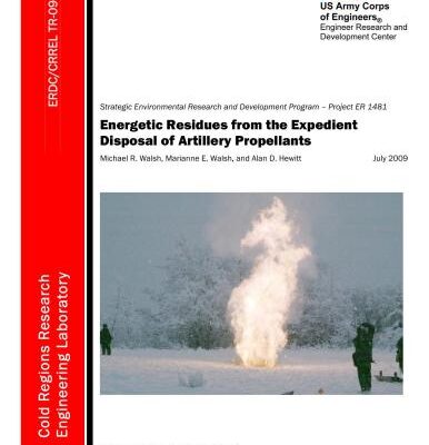 خرید و دانلود نسخه کامل کتاب Energetic Residues from the Expedient Disposal of Artillery Propellants