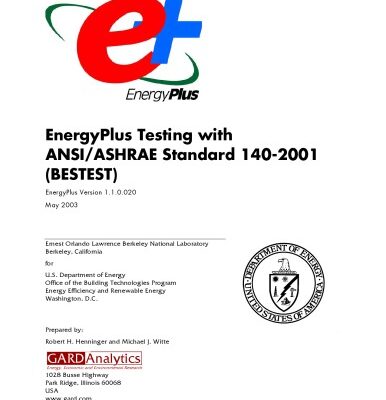 خرید و دانلود نسخه کامل کتاب Energyplus v1-1 Ashrae 140 Bestest