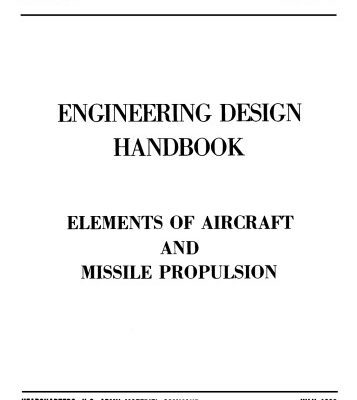 خرید و دانلود نسخه کامل کتاب Engineering Design Handbook – Elements of Aircraft and Missile Propulsion: