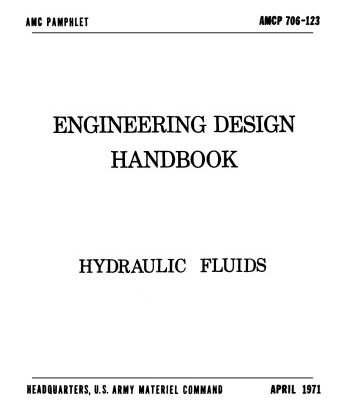 خرید و دانلود نسخه کامل کتاب Engineering Design Handbook – Hydraulic Fluids