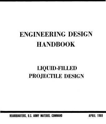 خرید و دانلود نسخه کامل کتاب Engineering Design Handbook – Liquid-Filled Projectile Design:
