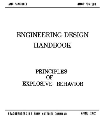 خرید و دانلود نسخه کامل کتاب Engineering Design Handbook – Principles of Explosive Behavior: