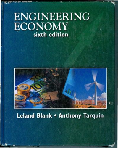 خرید و دانلود نسخه کامل کتاب Engineering Economy   Edition 6