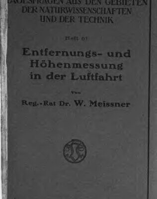 خرید و دانلود نسخه کامل کتاب Entfernungs- und Höhenmessung in der Luftfahrt