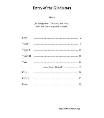 خرید و دانلود نسخه کامل کتاب Entry Of The Gladiators. Фучик. Выход гладиаторов