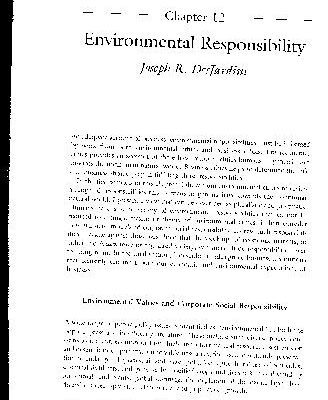 خرید و دانلود نسخه کامل کتاب Environmental Responsibility
