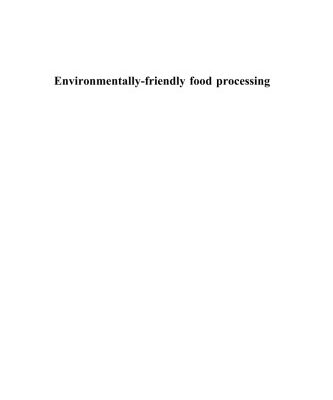خرید و دانلود نسخه کامل کتاب Environmentally Friendly Food Processing (Woodhead Publishing in Food Science and Technology)