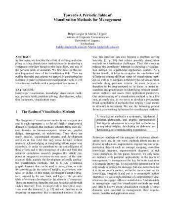 خرید و دانلود نسخه کامل کتاب Eppler. Towards A Periodic Table of Visualization Methods for Management