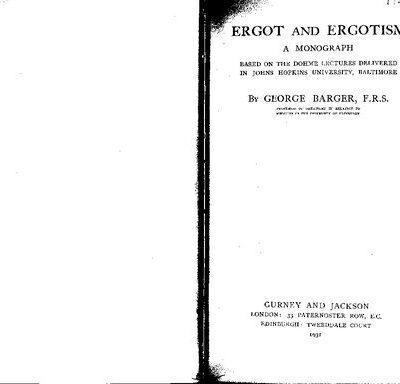 خرید و دانلود نسخه کامل کتاب Ergot and Ergotism