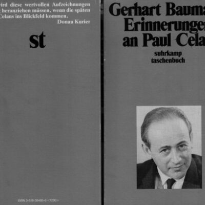 خرید و دانلود نسخه کامل کتاب Erinnerungen an Paul Celan