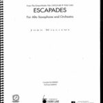 خرید و دانلود نسخه کامل کتاب Escapades for alto saxophone and orchestra