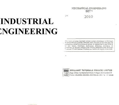 خرید و دانلود نسخه کامل کتاب ESE(Mechanical Engineering): Industrial Engineering