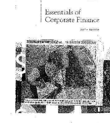 خرید و دانلود نسخه کامل کتاب Essentials of Corporate Finance