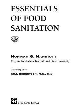 خرید و دانلود نسخه کامل کتاب Essentials of food sanitation