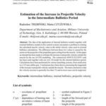 خرید و دانلود نسخه کامل کتاب Estimation of the increase in projectile velocity in the intermediate ballistics period