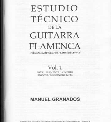 خرید و دانلود نسخه کامل کتاب Estudio técnico de la guitarra flamenca. Technical studies for flamenco guitar. Vol. 1