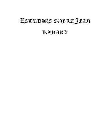 خرید و دانلود نسخه کامل کتاب Estudios sobre Jean Renart