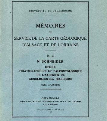خرید و دانلود نسخه کامل کتاب Étude stratigraphique et paléontologique de l’Aalénien de Gundershoffen (Bas-Rhin)