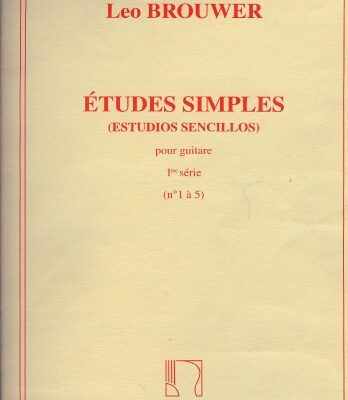 خرید و دانلود نسخه کامل کتاب Etudes simples pour guitare. 1ere serie (No. 1 a 5)