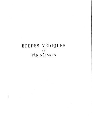 خرید و دانلود نسخه کامل کتاب Etudes védiques et pāṇinéennes