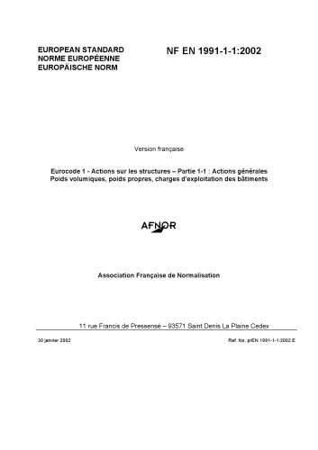 خرید و دانلود نسخه کامل کتاب Eurocode 1 – Actions sur les structures – Partie 1-1 : Actions générales Poids volumiques, poids propres, charges d’exploitation des bâtiments_68f73d31bcb68.jpeg خرید و دانلود نسخه کامل کتاب Eurocode 1 – Actions sur les structures – Partie 1-1 : Actions générales Poids volumiques, poids propres, charges d’exploitation des bâtiments
