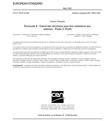 خرید و دانلود نسخه کامل کتاب Eurocode 8 – Calcul des structures pour leur résistance aux séismes – Partie 2: Ponts