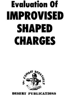 خرید و دانلود نسخه کامل کتاب Evaluation of Improvised Shaped Charges