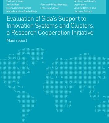 خرید و دانلود نسخه کامل کتاب Evaluation of Sida’s Support to Innovation Systems and Clusters, a Research Cooperation Initiative [Main report]