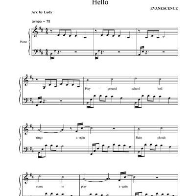 خرید و دانلود نسخه کامل کتاب Evanescence – Hello