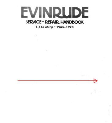 خرید و دانلود نسخه کامل کتاب Evinrude Service-Repair Handbook: 1.5 To 35 Hp, 1965-1978