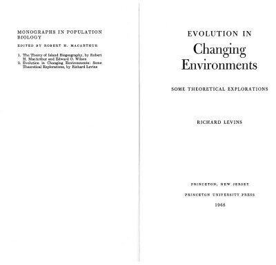 خرید و دانلود نسخه کامل کتاب Evolution in Changing Environments: Some Theoretical Explorations