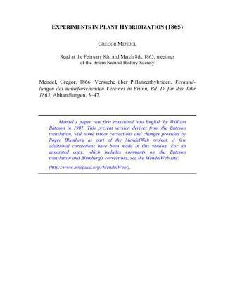 خرید و دانلود نسخه کامل کتاب Experiments in plant hybridization