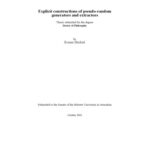 خرید و دانلود نسخه کامل کتاب Explicit constructions of pseudo-random generators and extractors