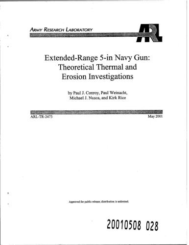 خرید و دانلود نسخه کامل کتاب Extended-range 5-in navy gun: theoretical thermal and erosion investigation_68f167ebd5fb9.jpeg خرید و دانلود نسخه کامل کتاب Extended-range 5-in navy gun: theoretical thermal and erosion investigation