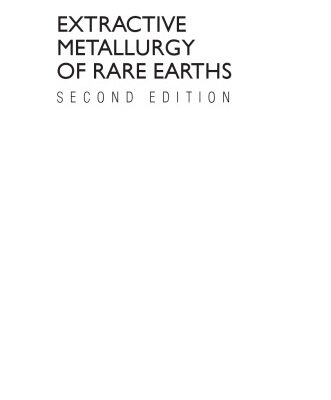 خرید و دانلود نسخه کامل کتاب Extractive metallurgy of rare earths