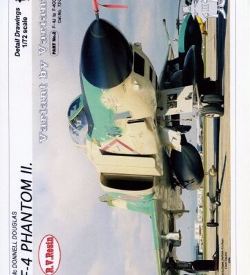 خرید و دانلود نسخه کامل کتاب F-4 Phantom II Variant by Variant Part 2 (Detail Drawings 1:72 Scale)