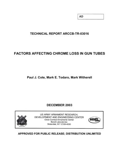 خرید و دانلود نسخه کامل کتاب Factors affecting chrome loss in gun tubes_68f107f019c64.jpeg خرید و دانلود نسخه کامل کتاب Factors affecting chrome loss in gun tubes