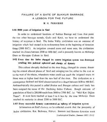 خرید و دانلود نسخه کامل کتاب Failure of a Gate of Sukkur Barrage a Lesson for the Future