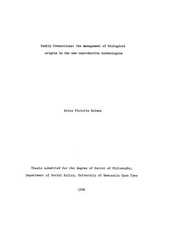 خرید و دانلود نسخه کامل کتاب Family Connections: the management of biological origins in the new reproductive technologies_68e5876a7982d.jpeg خرید و دانلود نسخه کامل کتاب Family Connections: the management of biological origins in the new reproductive technologies