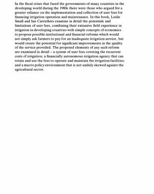 خرید و دانلود نسخه کامل کتاب Farmer-Financed Irrigation: The Economics of Reform