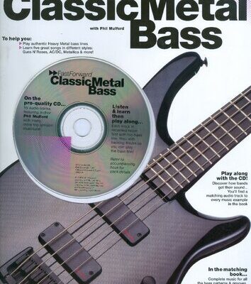 خرید و دانلود نسخه کامل کتاب Fast Forward Classic Metal Bass (Fast Forward (Music Sales))