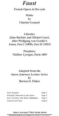 خرید و دانلود نسخه کامل کتاب Faust/Opera Journeys Mini Guide Series