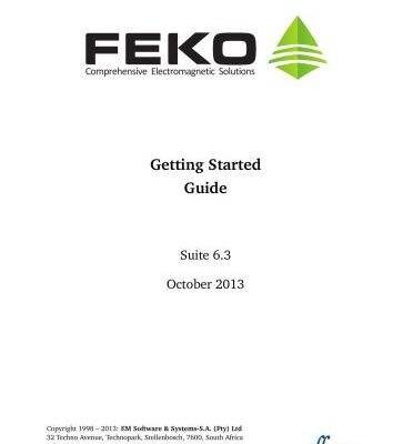 خرید و دانلود نسخه کامل کتاب FEKO. Get Started